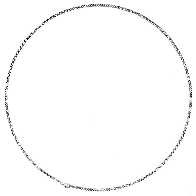 

Pure Titanium Seamless Welding Men s Metal Non-Changing Twist Chain 1.8mm Wide + 65cm Long