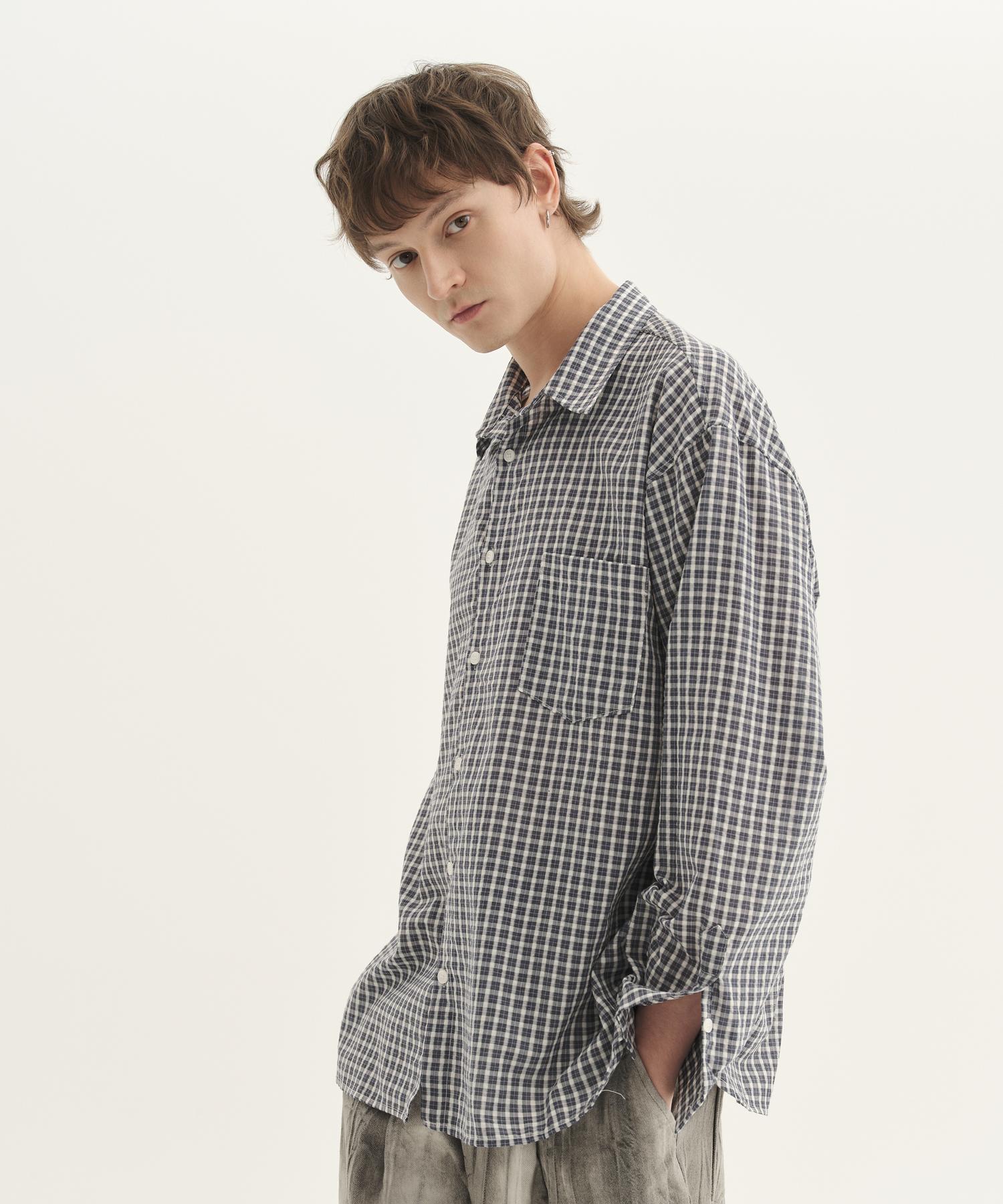 Brilliant Classic Check Shirt_Navy Navy