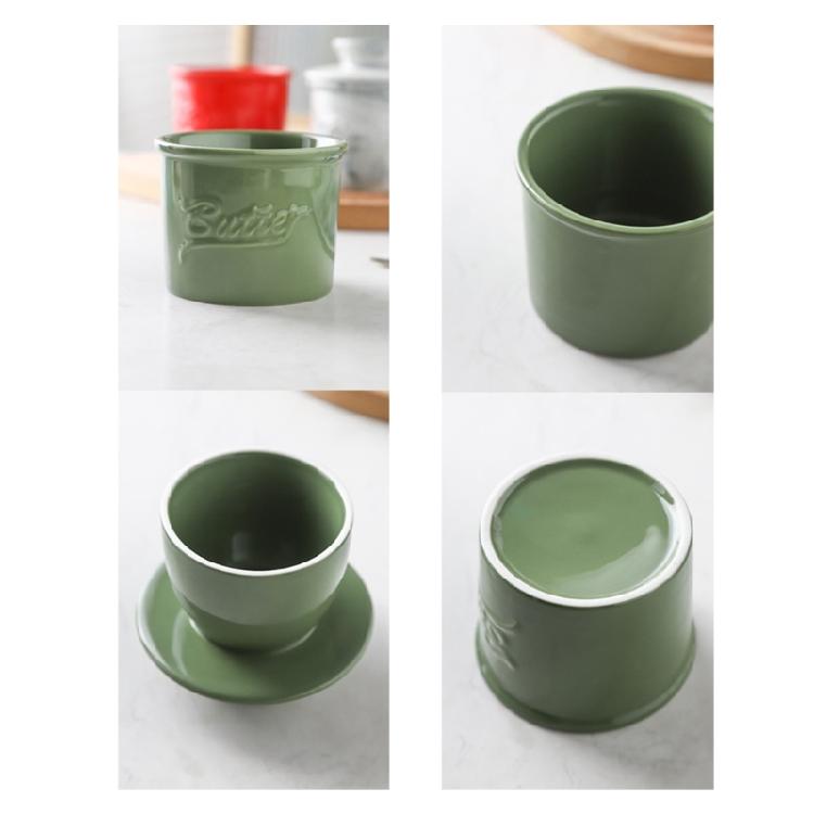 Ceramic Butter Storage Pot Butter Canister With Seal Lid Ensures Freshness Perfect For Cooking Enthusiasts