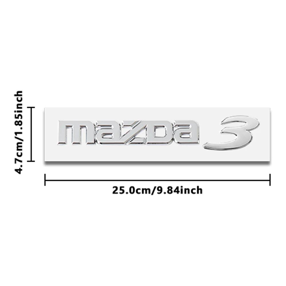 1PCS Car ABS Letter Logo Sticker Body Trunk Decoration Sticker Accessories For Mazda 3 5 6 7 Axela CX-5 CX-3 CX-4 Atenza Demio h6