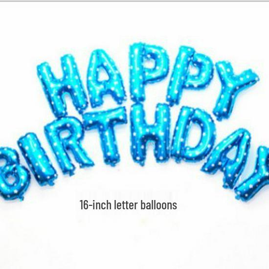 Happy Birthday Aluminum Foil Balloon Set