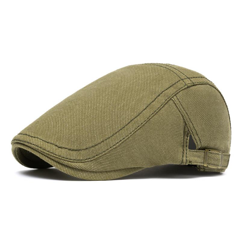 Men's Cotton Beret British Vintage Cap Peaked Cap Paintwork Cap British Newsboy Cap