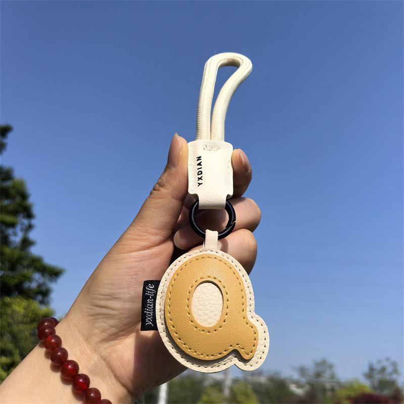 1PC Anniversary Gifts Lucky Letters Creative Alphabet Keychain Minimalist Wedding Favors Trendy For Couples Engraved 18CM