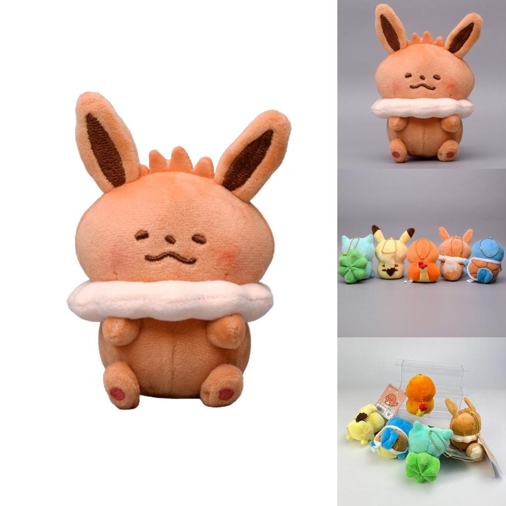 Brelocuri adorabile de pluș Pokemon cu Pikachu, Squirtle, Charmander, Bulbasaur și Eevee. Perfecte pentru colecționari!