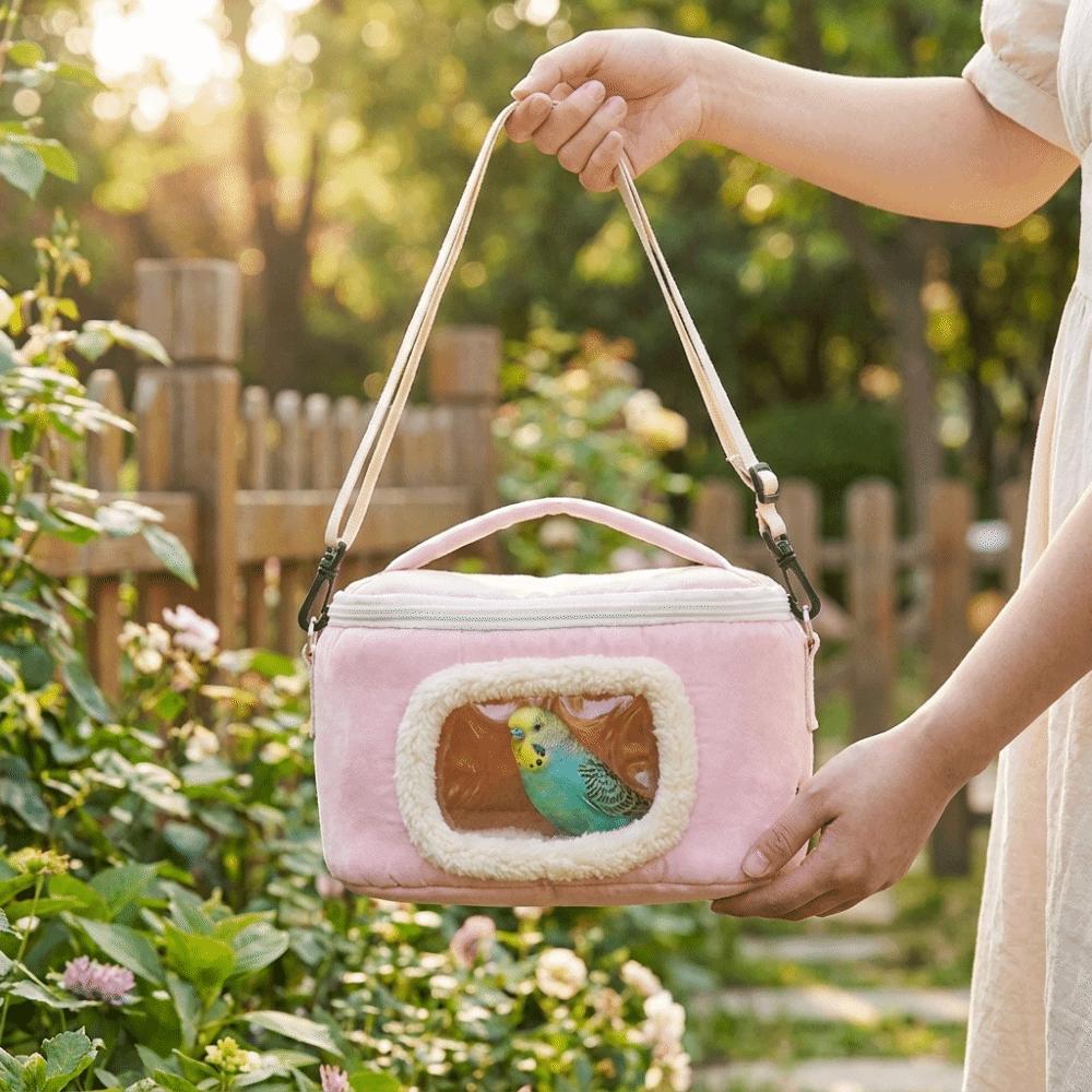 Breathable Hamster Carrier Bag Soft Warm Small Pet Carrier Portable Hamster Handbag  Chinchillas