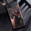 Case For Samsung Galaxy Z Flip 3 4 5G Black Hard PC Phone Housing Z Flip4 Segmented Cover Landscape Ink Painting Japan Samurai