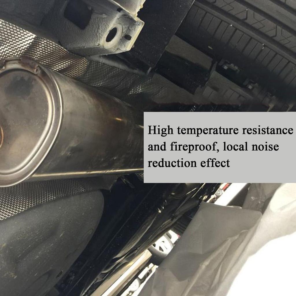 Exhaust Shield Auto Aluminum Material Wrap Insulation Car Exhaust Pipes Sheet Engine Insulation Lightweight Protection Wrap