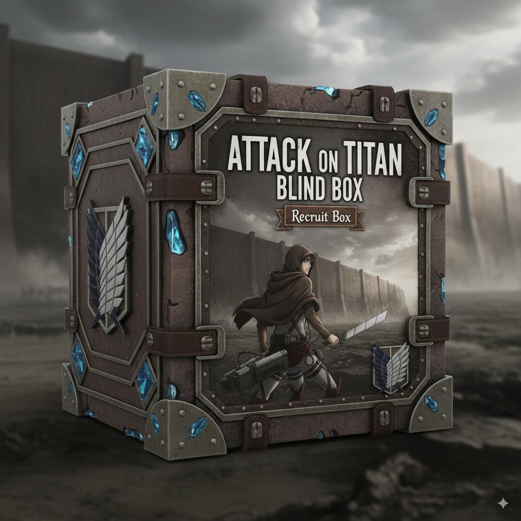Attack on Titan Mystery Case Shingeki no Kyojin Animation Figures Kit Eren Mikasa Levi Action Figure Collector-Worthy Tabletop Decor Present