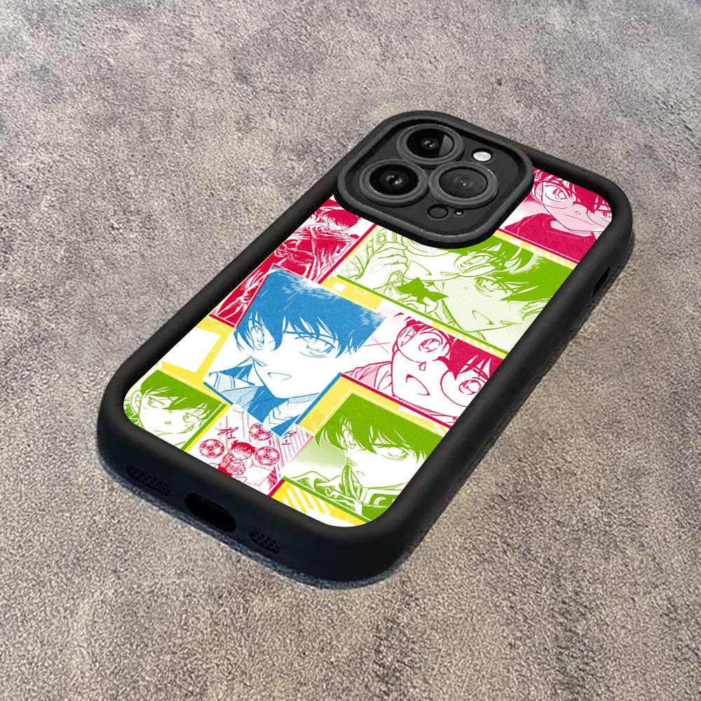 Japan D-Detective Conan Phone Case For IPhone 17 16 15 14 13 12 11 Pro Max 16E Plus INS Soft Cover