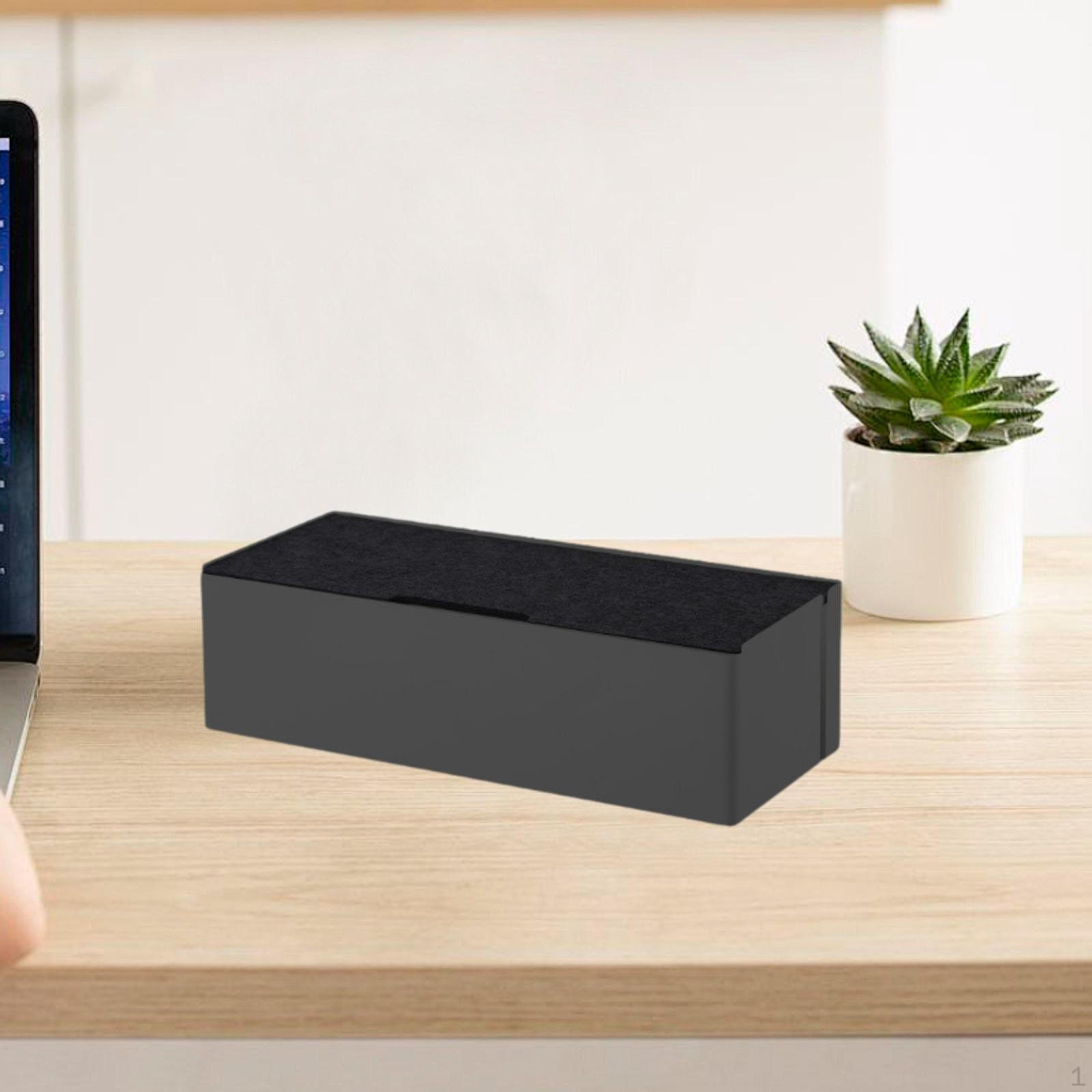 

Cable Holder Box Storage Management Organizer for Socket USB Hub Power чорний