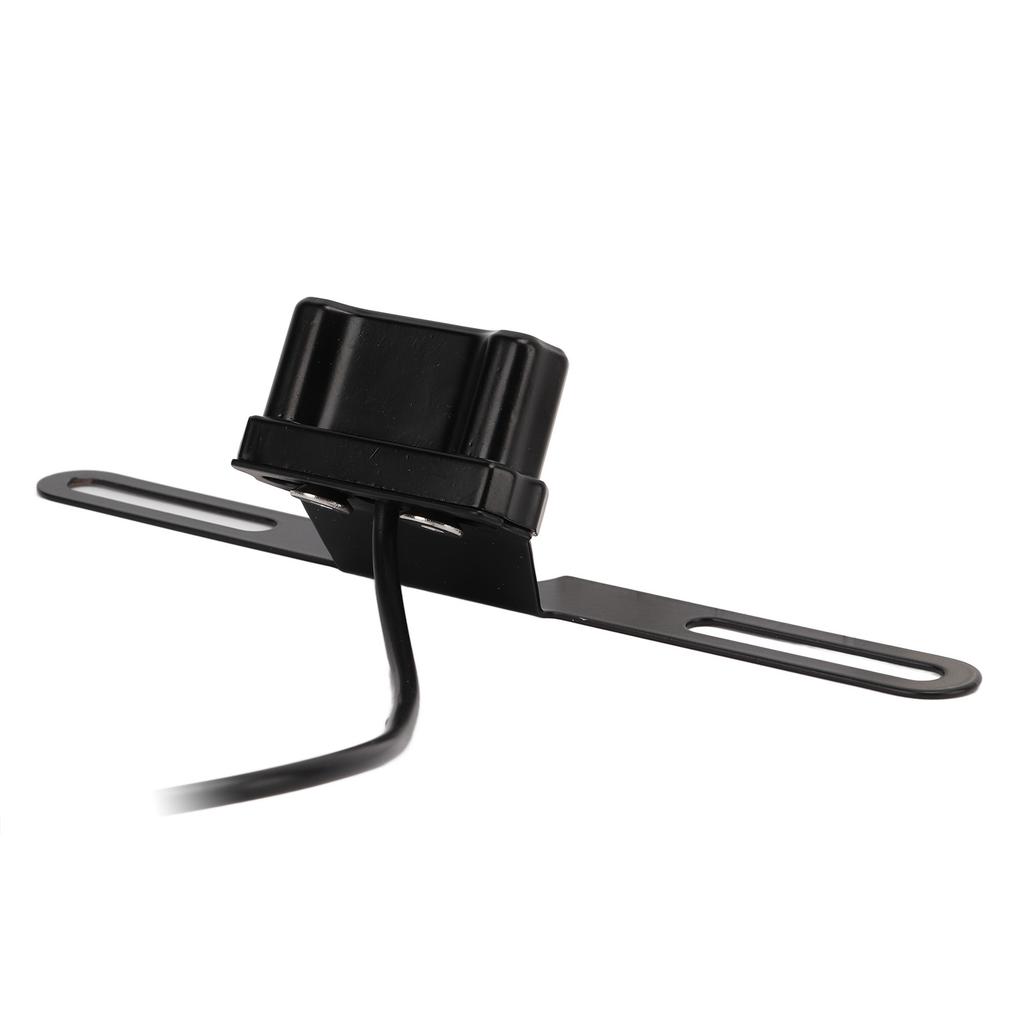Motorcycle License Plate Lamp Blue LED with Bracket Univeral for Car Truck Trailer RV 12VBlack