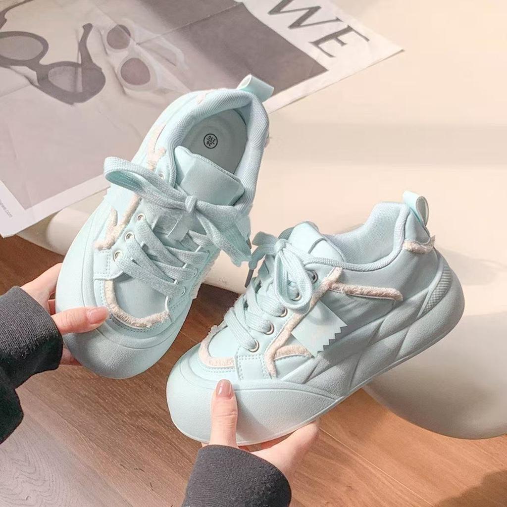 Spring new niche non-collision board shoes Forrest Gump shoes mesh breathable casual shoes trendy silver German training shoes