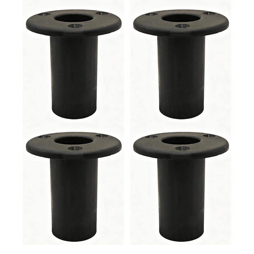 Pontoon Ladder Insert Plugs Removable Pontoon Ladder Insert Cup for Ship Ladder Accessories Black 1 1 4 Inch