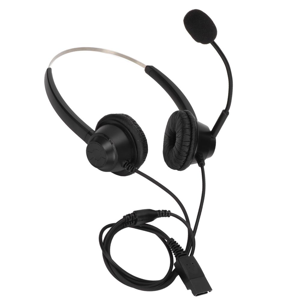 H360DQD Binaural Customer Service Headset Soft Noise Reduction Office Headset with Microphone for