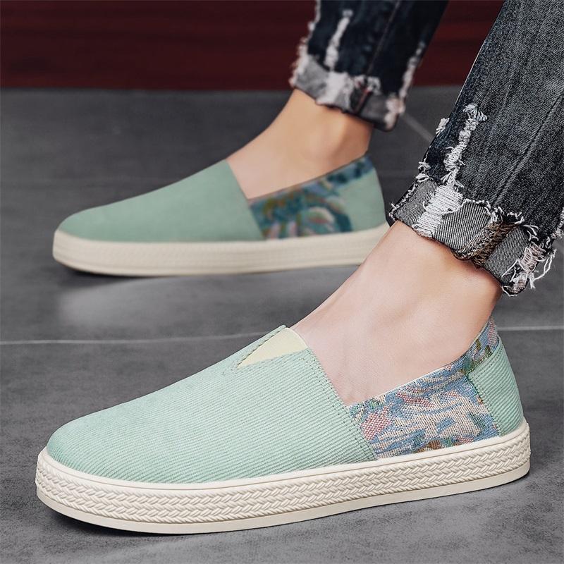 Canvas Men's Shoes Summer Breath Lazy Driving Work Board Shoes Casual Sports Lightweight Versatile Cloth Shoes Zapatillas Hombre