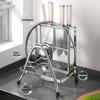 Kitchen Stainless Steel Draining And Chopping Board Rack With Knife Storage