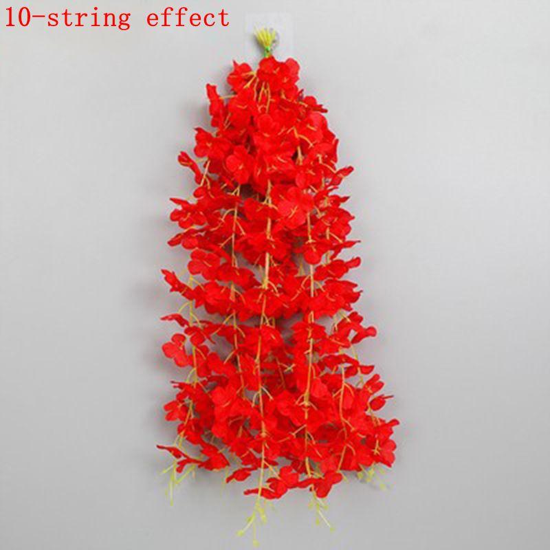 5/10/20Pcs 60cm Artificial Wisteria Hanging Flower Garland Silk Flower Vine for Wedding Party Home Garden Flower Wall Decor