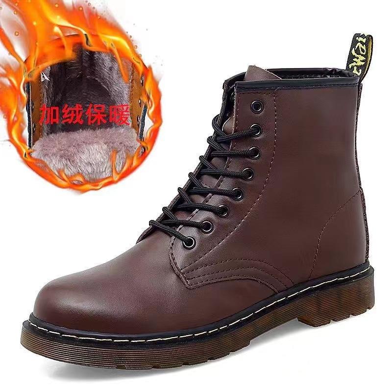 Martin Boots Men's Spring New Fashion Casual Couples Large Size High-top Martin Boots Men's Shoes