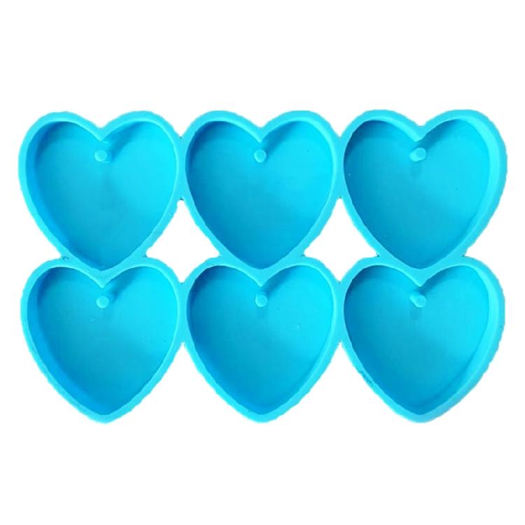 Heart Shape Earring Mold Jewelry Casting Mold Silicone Keychain Diy Crafts Mold 1
