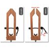 Morsetto da Cucito in Legno e Pelle con Manico Ergonomico per Artigianato e Progetti Design con Presa Materiali Naturali