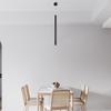 Set of 3 Designer Black Tube Pendant Lights G9 10W IP20