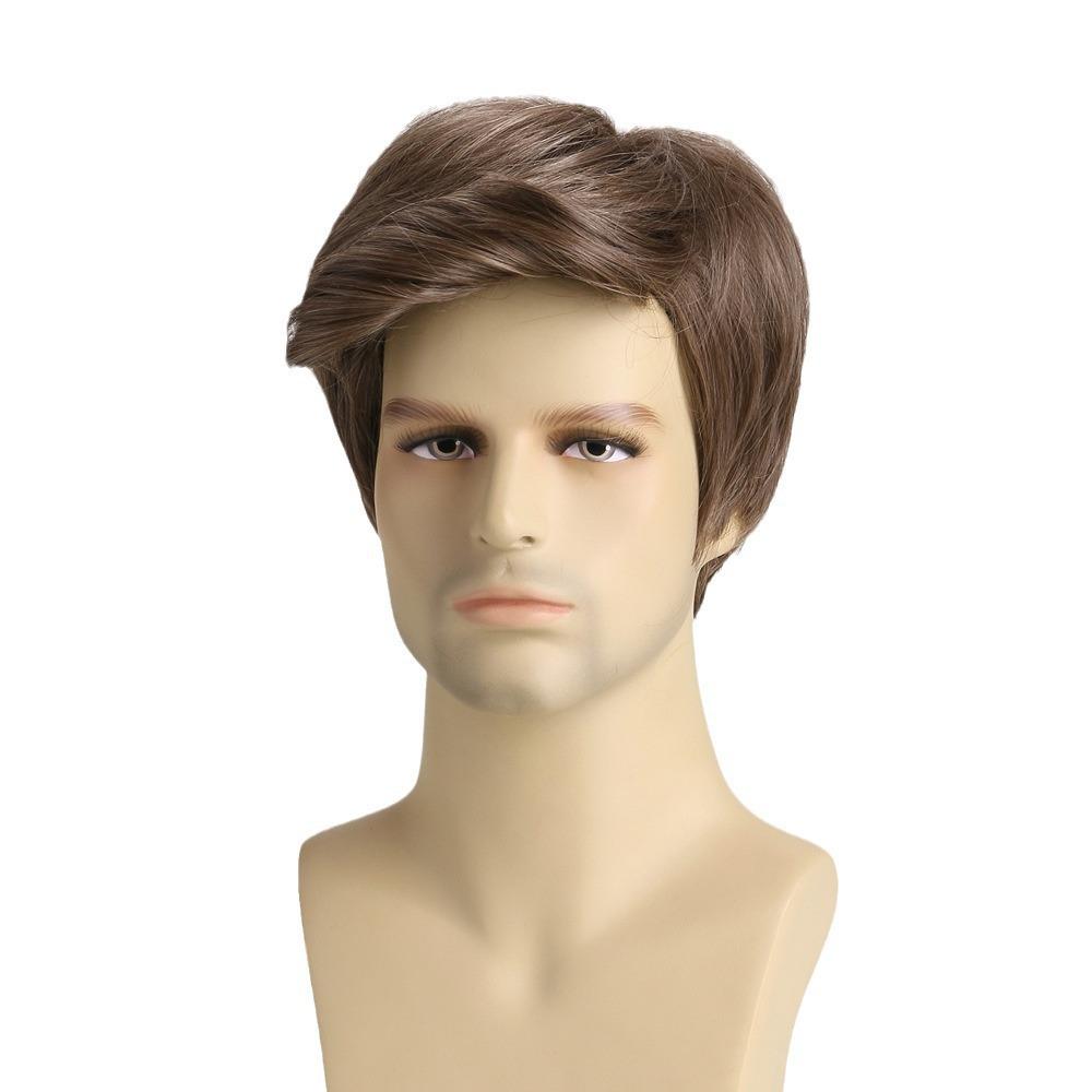 Wig European American Men's Fashionable Realistic Natural Handsome High-temperature Silk Short Head