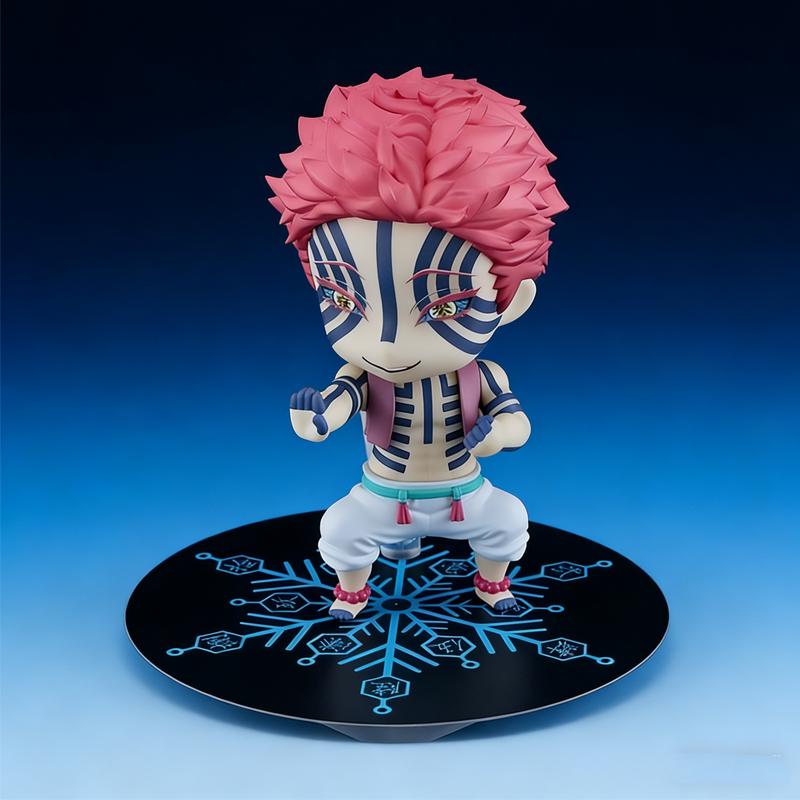 Anime-Merchandise Demon Slayer: Kimetsu No Yaiba Nendoroid 2112 Akaza Articulated Desktop Dekorative Ornament Figur Modell Spielzeug
