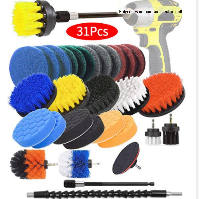 Brosse de nettoyage électrique multifonctionnelle: Perceuse-visseuse pour le polissage du carrelage, de la salle de bain et de la voiture