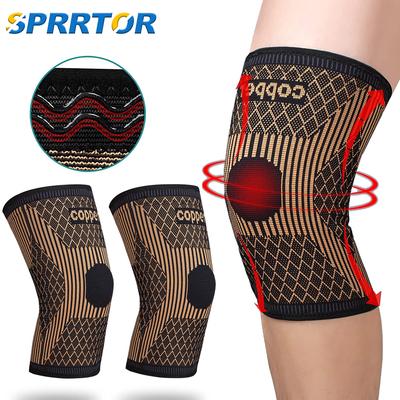 1Pc Copper Knee Brace For Knee Pain Relief Support Women Men Copper Ions Fiber Compression Knee Sleeve