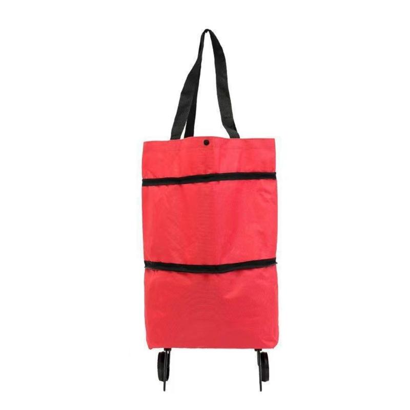 Foldable Transport Trolley Water Resistant Oxford Fabric Ergonomic Handle Design