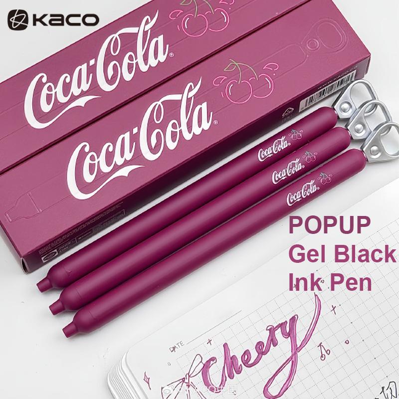 KACO Creative Cherry Pull-Tab Gel Ink Pens 800M Smooth Writing Press Pen Exam Office School Supplies Gift Innovative Stationery