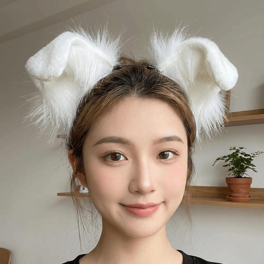 Animal Dog Ears Headband Furry Lolita Ears Headwear Party Costume Prop Hair Accessories Children
