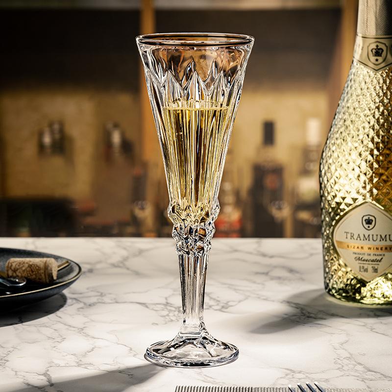Cocktail Glass Lead-Free Crystal Bar Wine Glass Stemware Unique Champagne Glass For Sweet Wine And Drinks