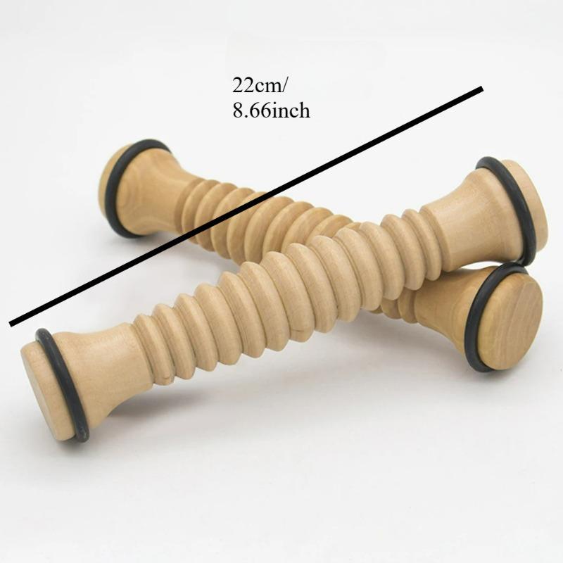 Massage des pieds Soulager le stress Rouleau de massage des pieds en bois pour soulager la fasciite plantaire Outil de massage des tissus profonds Soulagement du stress
