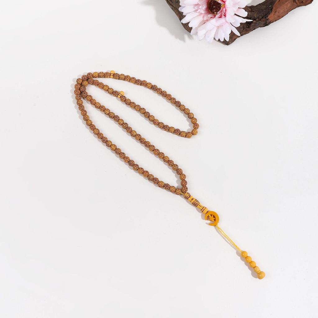 Handmade 99-Bead Handheld Muslim Prayer Rosary from the Middle East