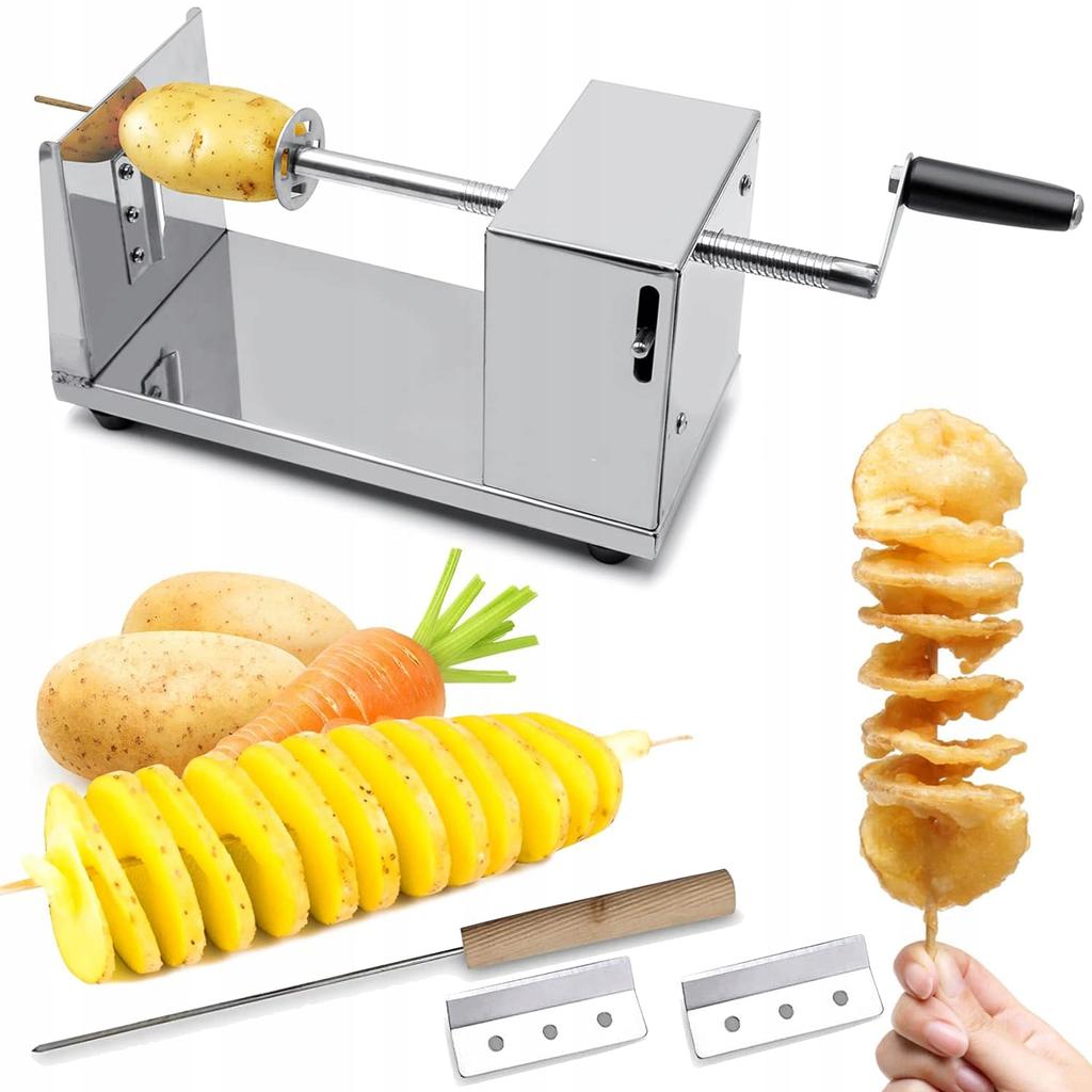 Macchina professionale per patate a spirale su bastoncino