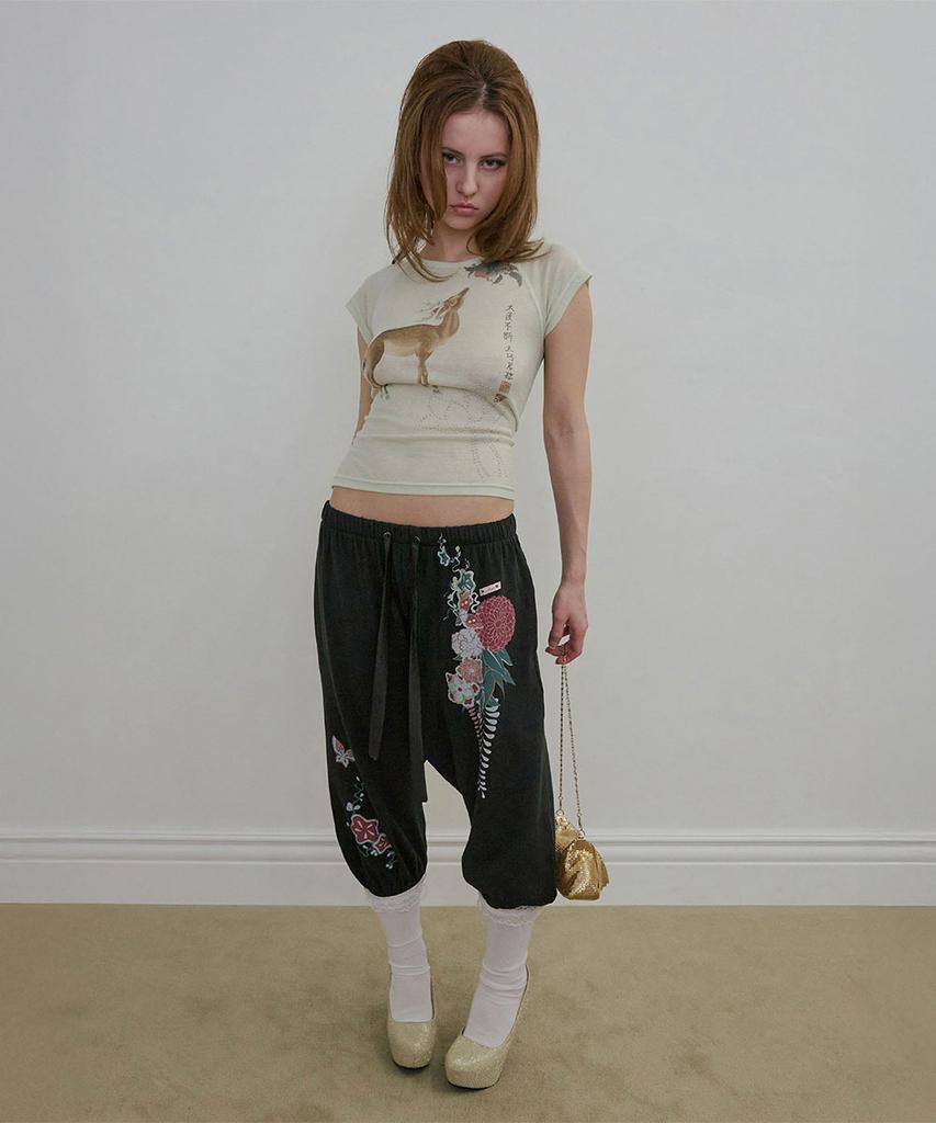 SCULPTOR Zen Deer Tee Mint