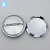4pcs 65mm Vossen Logo Emblem Car Wheel Center Caps Auto Rim Center Cover Replace Car Accessories