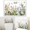 Flower&Butterfly Toilet Tank Sticker Self Adhesive Murals Stickers Bathroom Wall Sticker Flower Home Decorations Decals