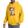 Men's Hooded Sweatshirt, Contrasting Color Sweatshirt, Sports   Casual Jacket