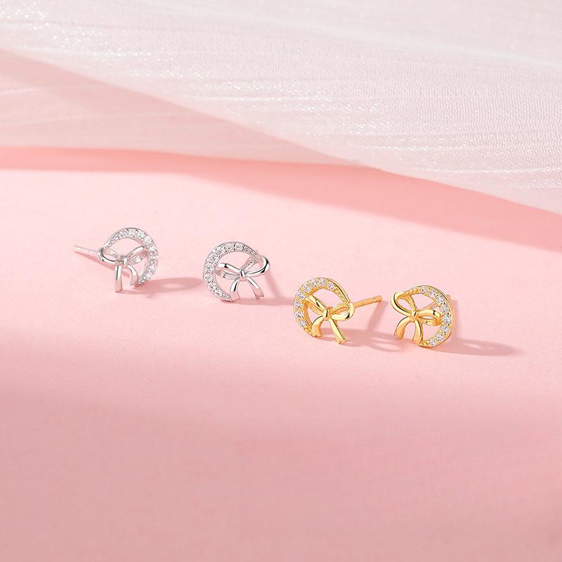

Luxury Moon Bow Earrings for Women Sweet Lady Style Cute Elephant Earrings