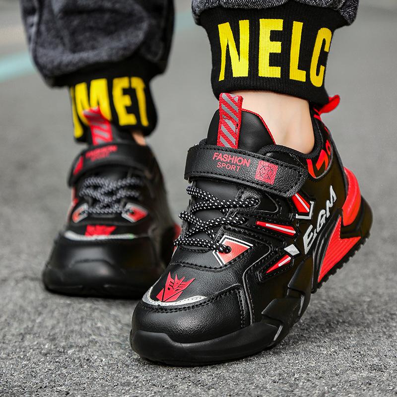 Boys' Sports Shoes 7-12 Years Old, 24 Spring and Autumn New Breathable Mesh Running Shoes, Medium and Large Children, Students, All-match Classmates