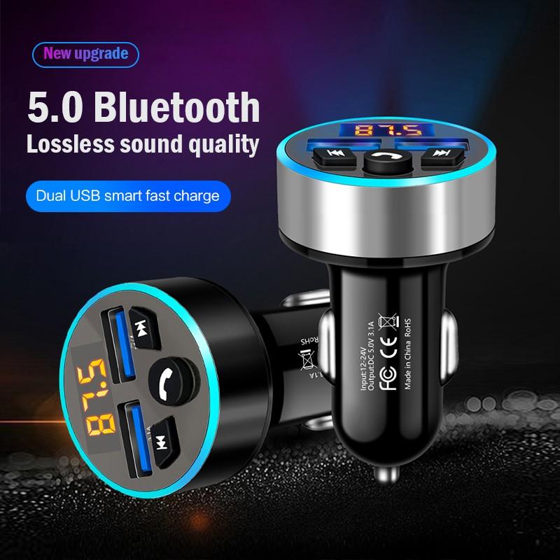 Car Bluetooth Fm TransmitterWireless Bluetooth Car Radio Adapter Car