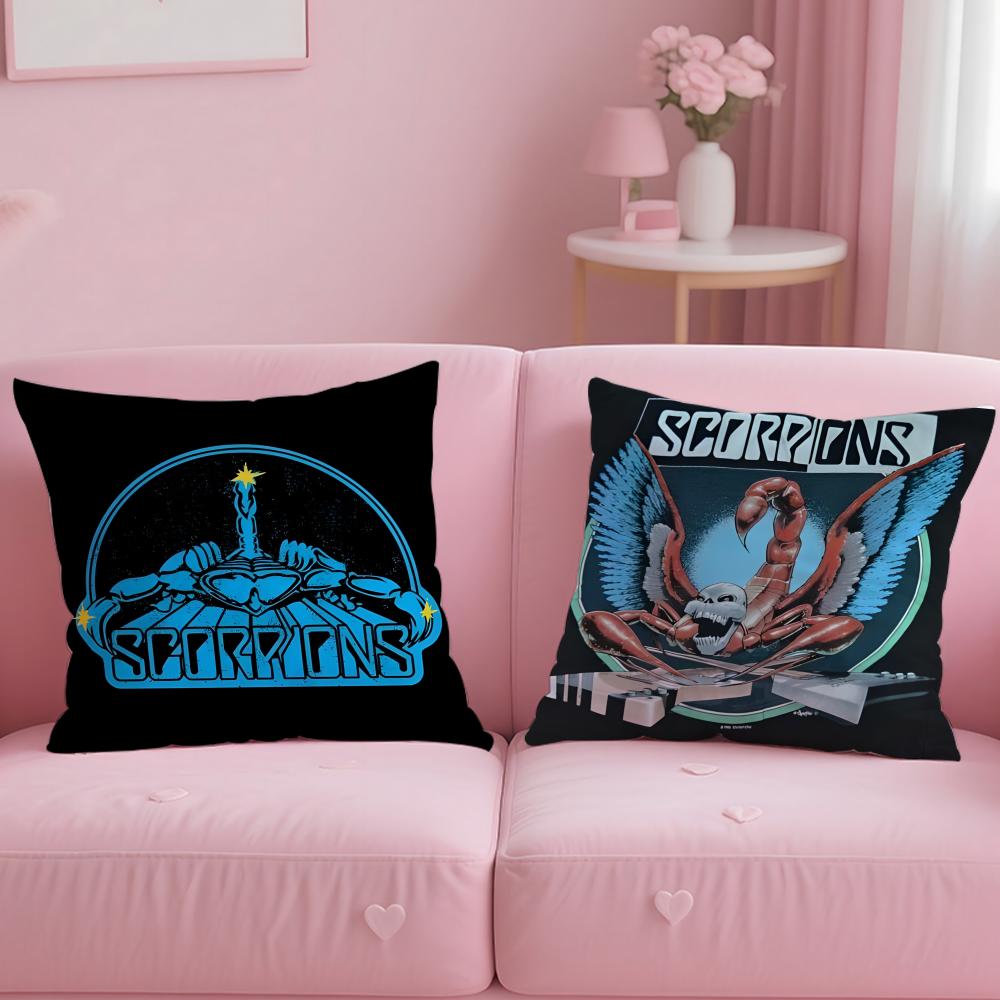 Classic Band Scorpions Cushion Cover Soft EasyWash Pillow Case Versatile for Couch Bed Travel and Office