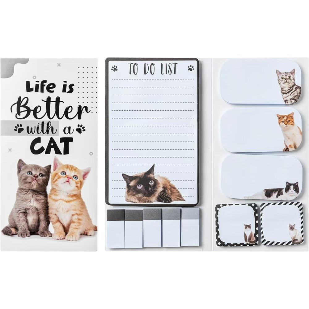 

50 Sheets Animal Sticky Notes Set Cute Square Memo Pad Self-Adhesive Sticky Notes Student Style 7