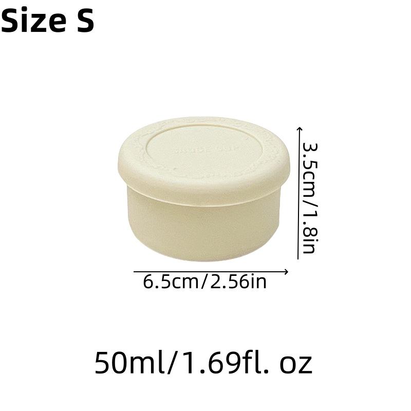 

1 шт. круглый силиконовый ланч-бокс в японском стиле, для разогрева в микроволновой печи, контейнер для соуса, ударопрочный, герметичный, для холодильника, для хранения продуктов