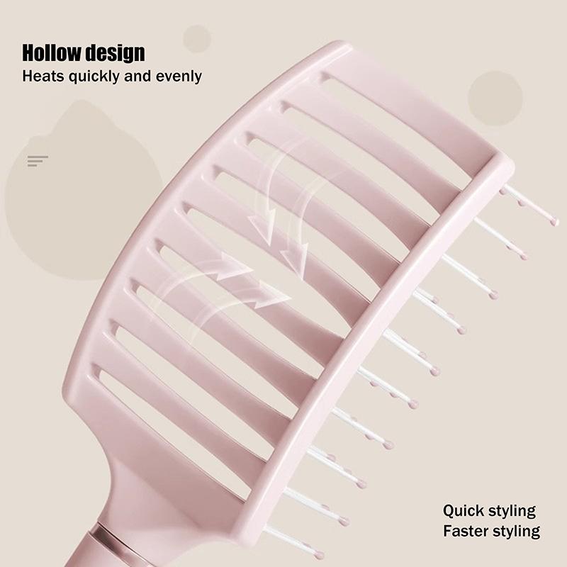 Detangling Hair Brush With Air Cushion, Anti-Static Styling Comb For Wigs & Curly Hair, Reduces Hair Loss & Boosts Root Volume
