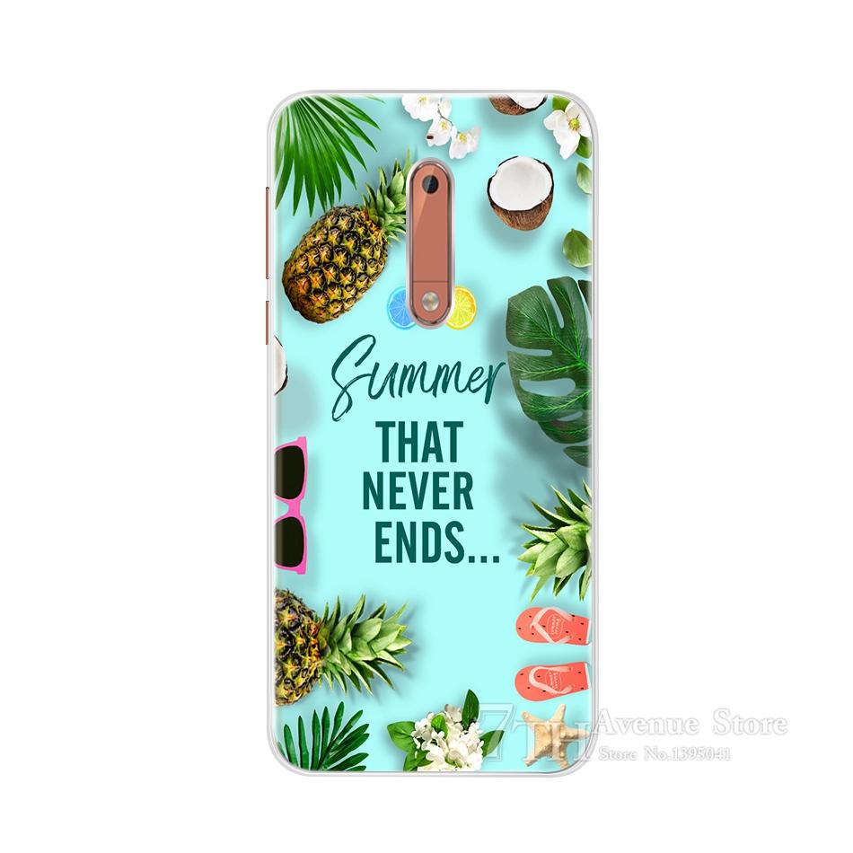 For Nokia 5 Case 5.2" Cartoon Soft Silicone TPU Phone Case For Nokia 5 Nokia5 Global Dual TA-1024 TA-1053 TA-1044 Back Cover