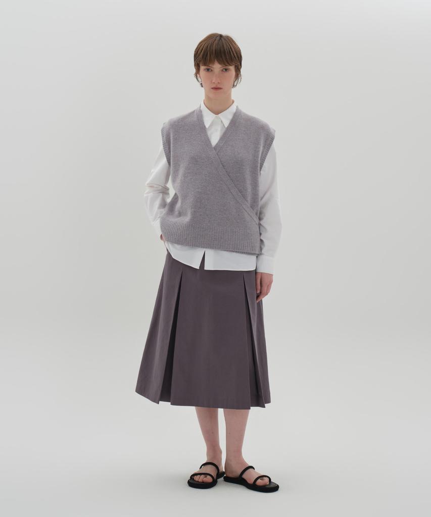 Jun By Jun K Le Conte Skirt_Violet Gray