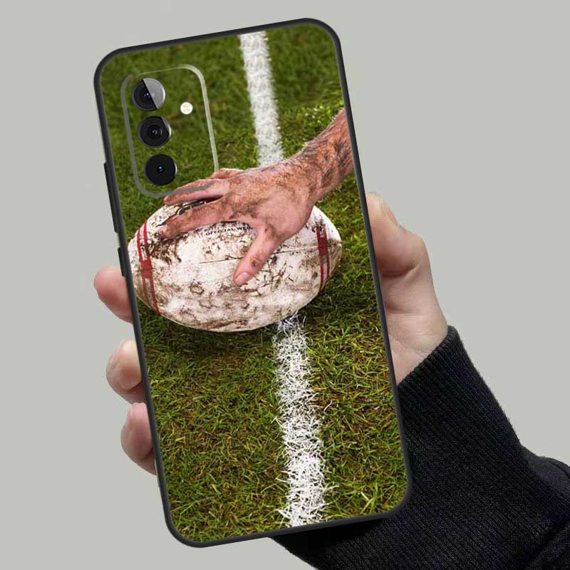 Rugby Ball Kit Team Case For Samsung Galaxy A33 A53 A13 A23 A17 A06 A16 A56 A36 A54 A34 A14 A52 A32 A15 A35 A55
